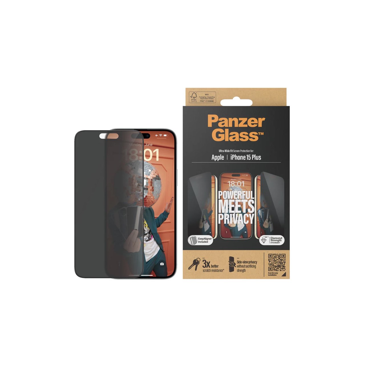 PANZERGLASS APPLE IPHONE 15 PLUS UWF PRIVACY